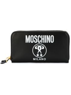 кошелек с принтом двойного вопросительного знака Moschino