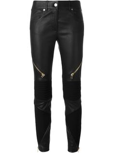 байкерские брюки с декоративными молниями Givenchy