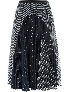 плиссированная юбка с принтом  Antonio Marras