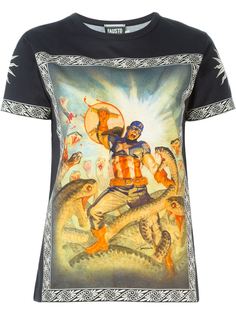 футболка с принтом Captain America Fausto Puglisi