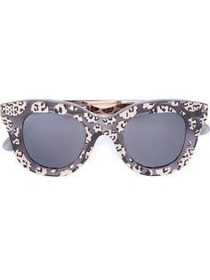 солнцезащитные очки с леопардовым принтом  Cutler &amp; Gross