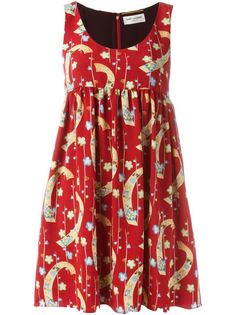 платье с цветочным принтом  Saint Laurent