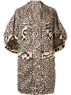 пальто с леопардовым принтом  Givenchy
