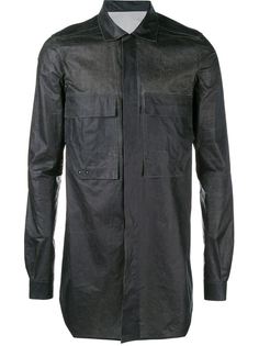 длинная верхняя рубашка Rick Owens
