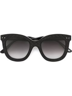 солнцезащитные очки в круглой оправе Bottega Veneta Eyewear