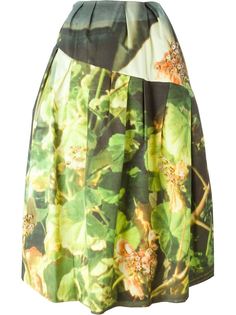 пышная юбка с цветочным принтом Simone Rocha
