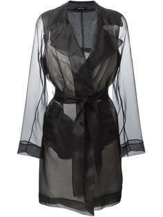 прозрачное пальто-тренч  Maison Margiela