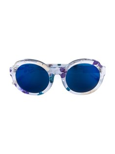 солнцезащитные очки с цветочным принтом  Linda Farrow