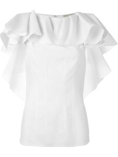топ с оборками  Lanvin