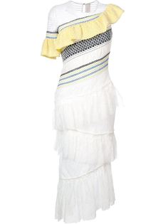 платье с оборками Peter Pilotto