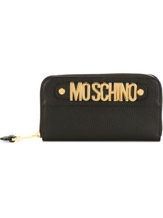кошелек с бляшкой с логотипом Moschino