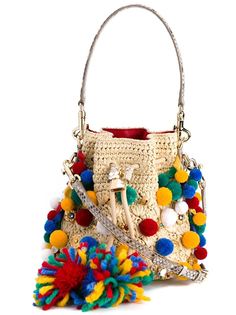 сумка-мешок с помпонами Dolce &amp; Gabbana
