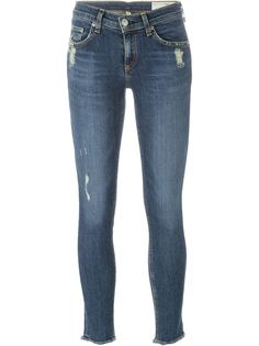 укороченные джинсы с потертой отделкой Rag &amp; Bone