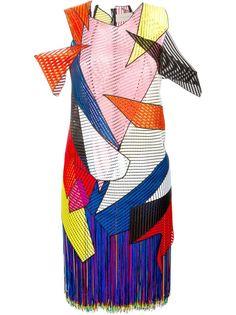 платье с геометрическими панелями Christopher Kane