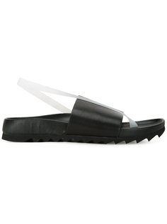 щлепанцы с силиконовой деталью Dion Lee