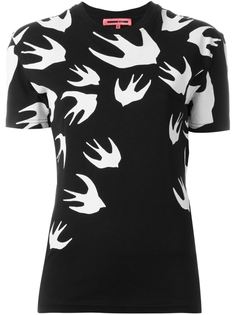 футболка с принтом ласточек McQ Alexander McQueen