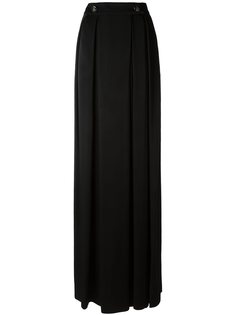 брюки палаццо с поясом на пуговице Lanvin