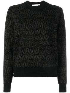 свитер с узором из звезд и логотипов Givenchy