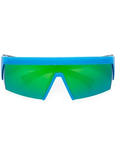 солнцезащитные очки  с голубой оправой Mykita