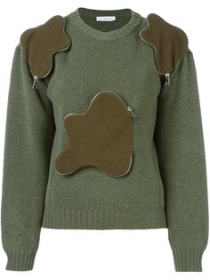 свитер с объемными карманами на молнии JW Anderson