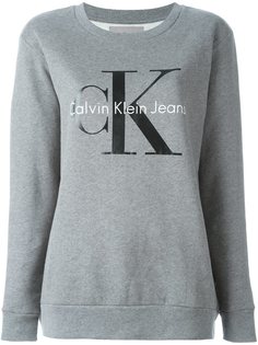 толстовка с принтом логотипа   Ck Jeans