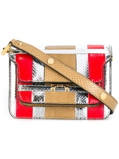 полосатая сумка на плечо  Trunk  Marni