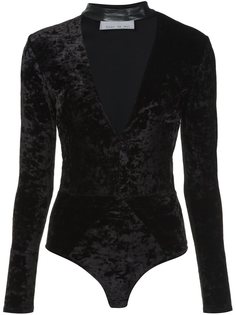 боди с кожаным чокером Fleur Du Mal
