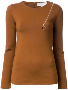 свитер с декоративной молнией Stella McCartney