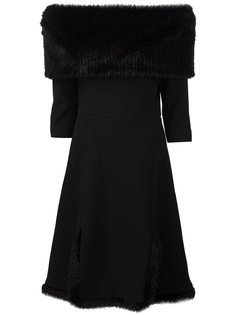 платье с открытыми плечами Christian Siriano