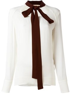 блузка с контрастным бантом Marni