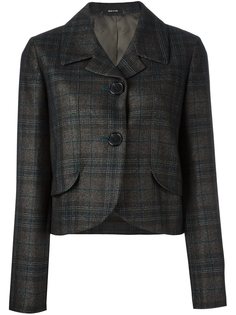 укороченный пиджак в клетку Maison Margiela