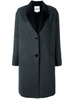 однобортное пальто  Kenzo