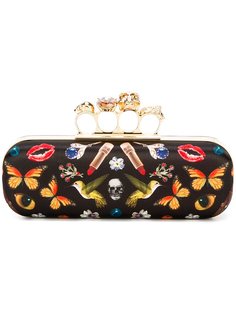 декорированный длинный клатч Knuckle Alexander McQueen