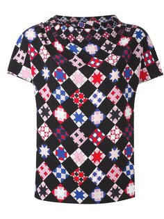 блузка с мозаичным принтом Emilio Pucci
