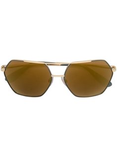 шестиугольные солнцезащитные очки-авиаторы Dolce &amp; Gabbana Eyewear