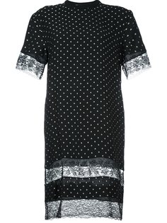 платье-футболка с кружевными панелями Givenchy