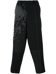 брюки с заниженным шаговым швом Yohji Yamamoto