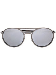 солнцезащитные очки в круглой оправе с бриллиантами Christian Koban