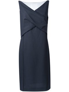 платье длины миди с отделкой внахлест Nina Ricci