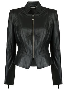 fitted waist leather jacket Tufi Duek