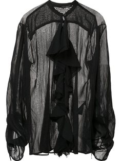 прозрачная блузка с рюшами Isabel Benenato