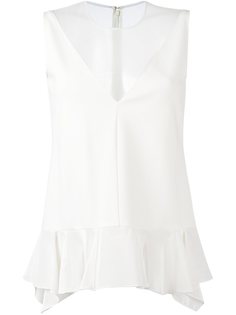 топ без рукавов с баской Stella McCartney