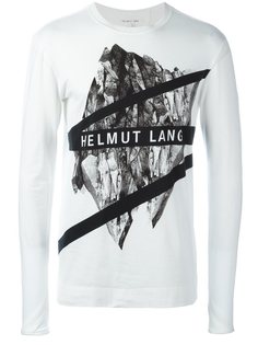футболка с длинными рукавами и принтом-логотипом Helmut Lang
