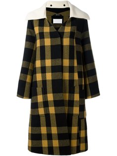 пальто свободного кроя в клетку Maison Margiela