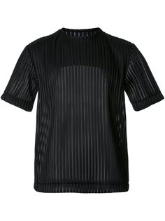 полупрозрачная футболка в рубчик Matthew Miller