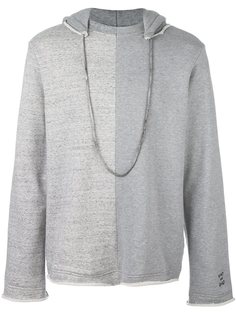 двухцветная толстовка с капюшоном Golden Goose Deluxe Brand