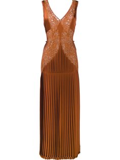 кружевное платье с плиссировкой Stella McCartney
