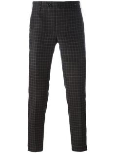 брюки скинни в клетку Pt01