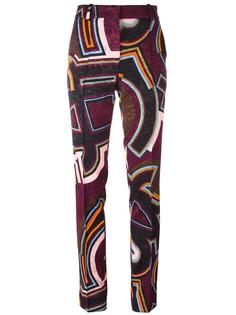 прямые брюки с узором Emilio Pucci
