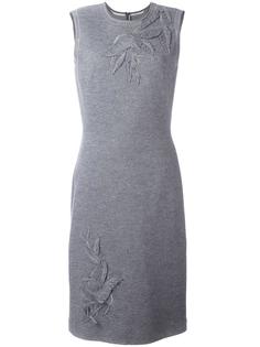 трикотажное платье с нашивками Ermanno Scervino